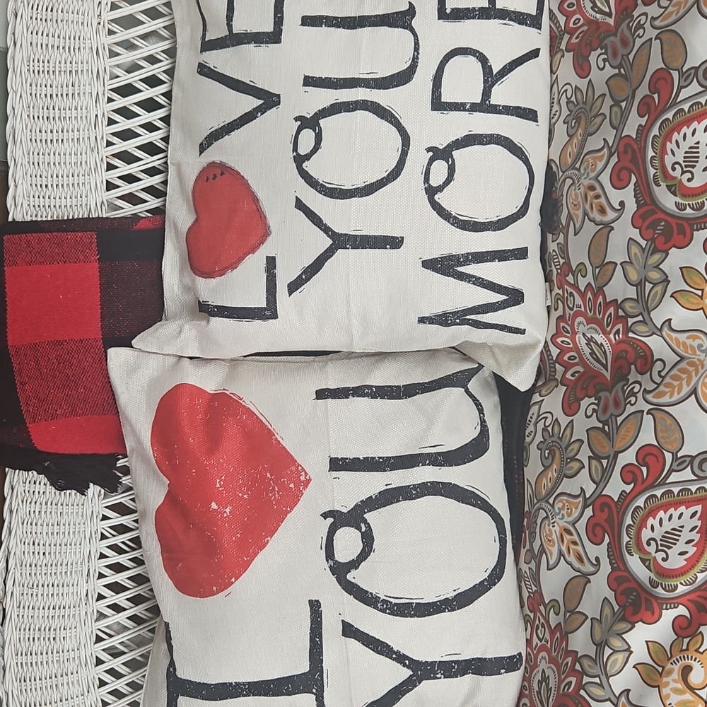 Love You More Decorative Pillows